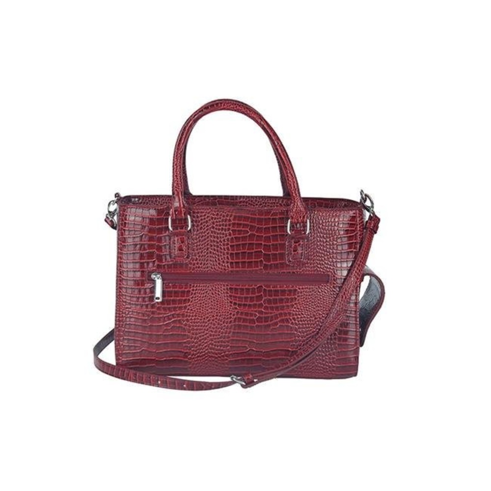 Drink Purse-Insulated Drink Purse with Bladder Bag in Red Crocodile